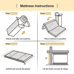 pareler bear portable mattress pad with carry bag