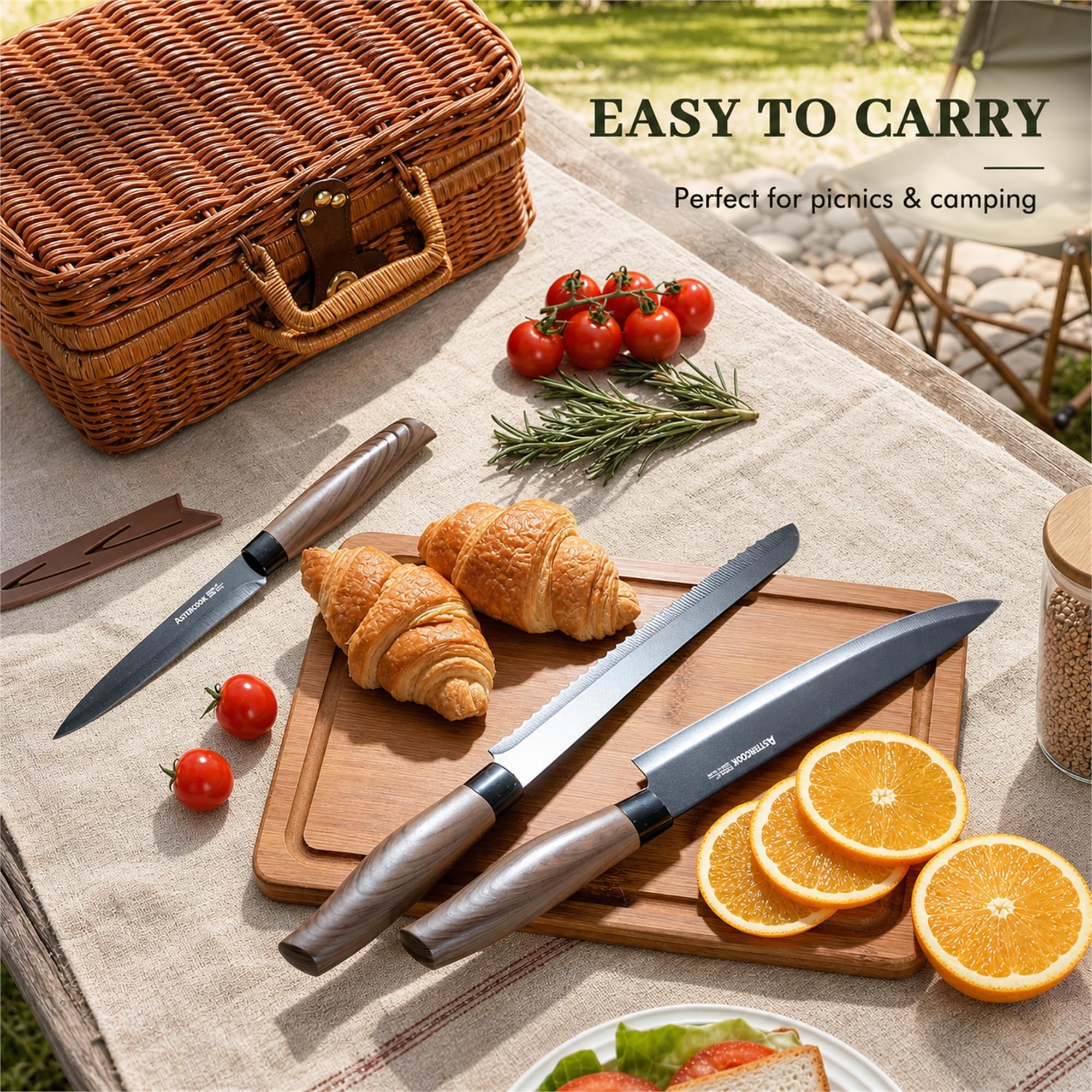 Dishwasher safe stainless steel blades in Astercook set