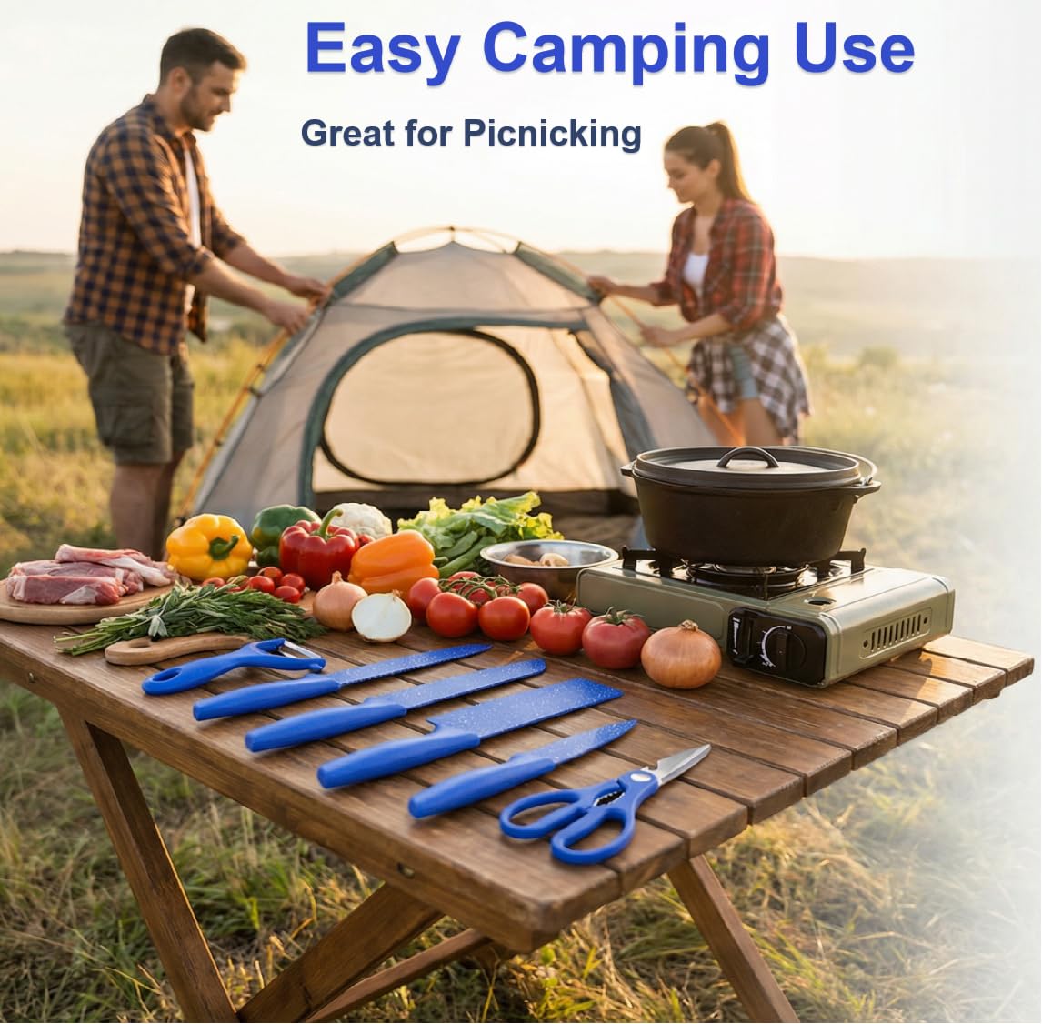 Paring knife from Blue Kitchen Knife Set 6pcs