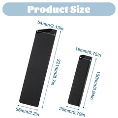Paring knife sheath universal guard inside view