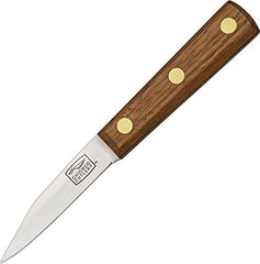 Paring Knife with 6.75 inch overall length and 3 inch high carbon stainless blade with walnut handle