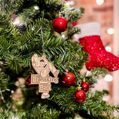 Paris Games Christmas ornament birch wood rendering