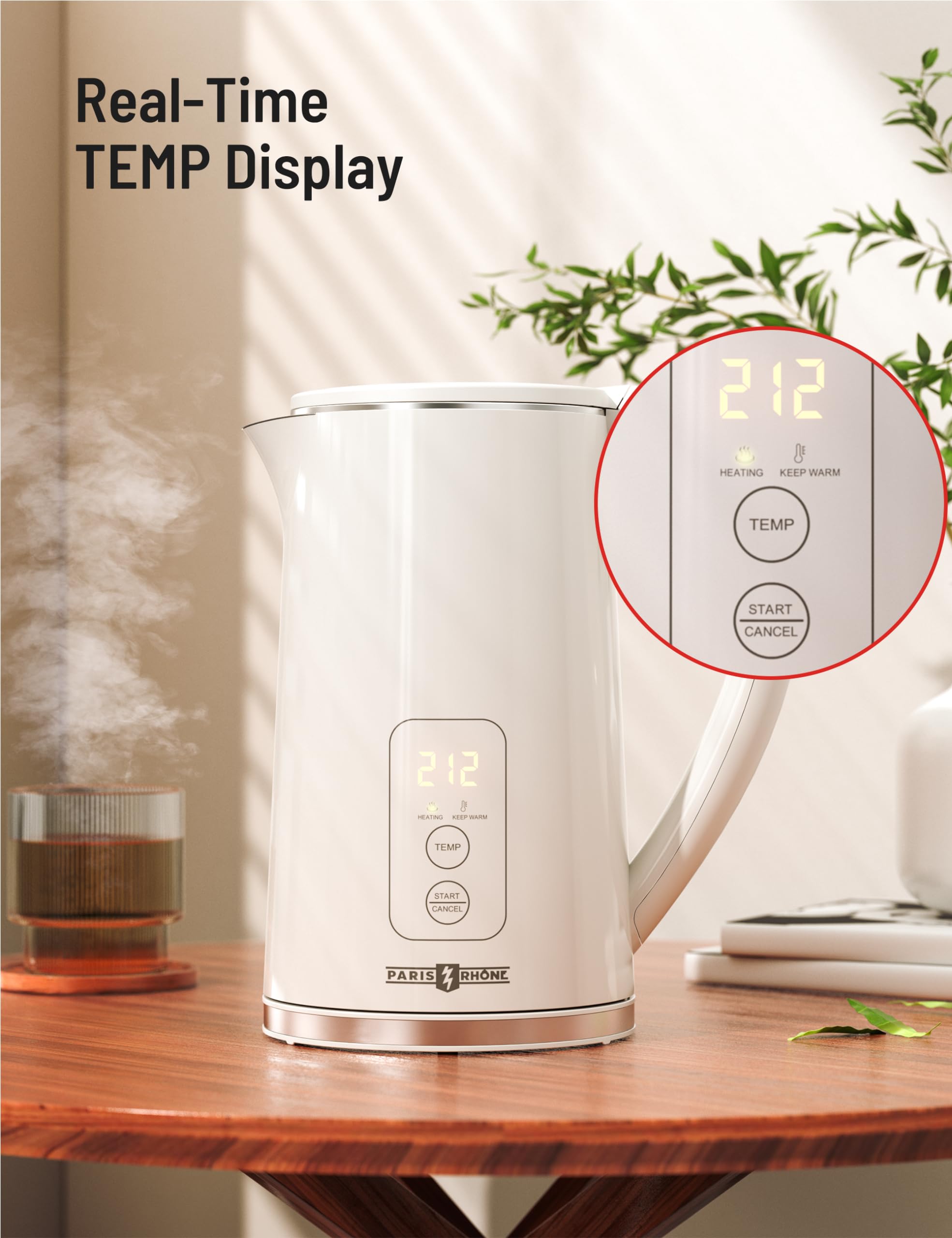Cordless operation for Paris Rhône Electric Kettle