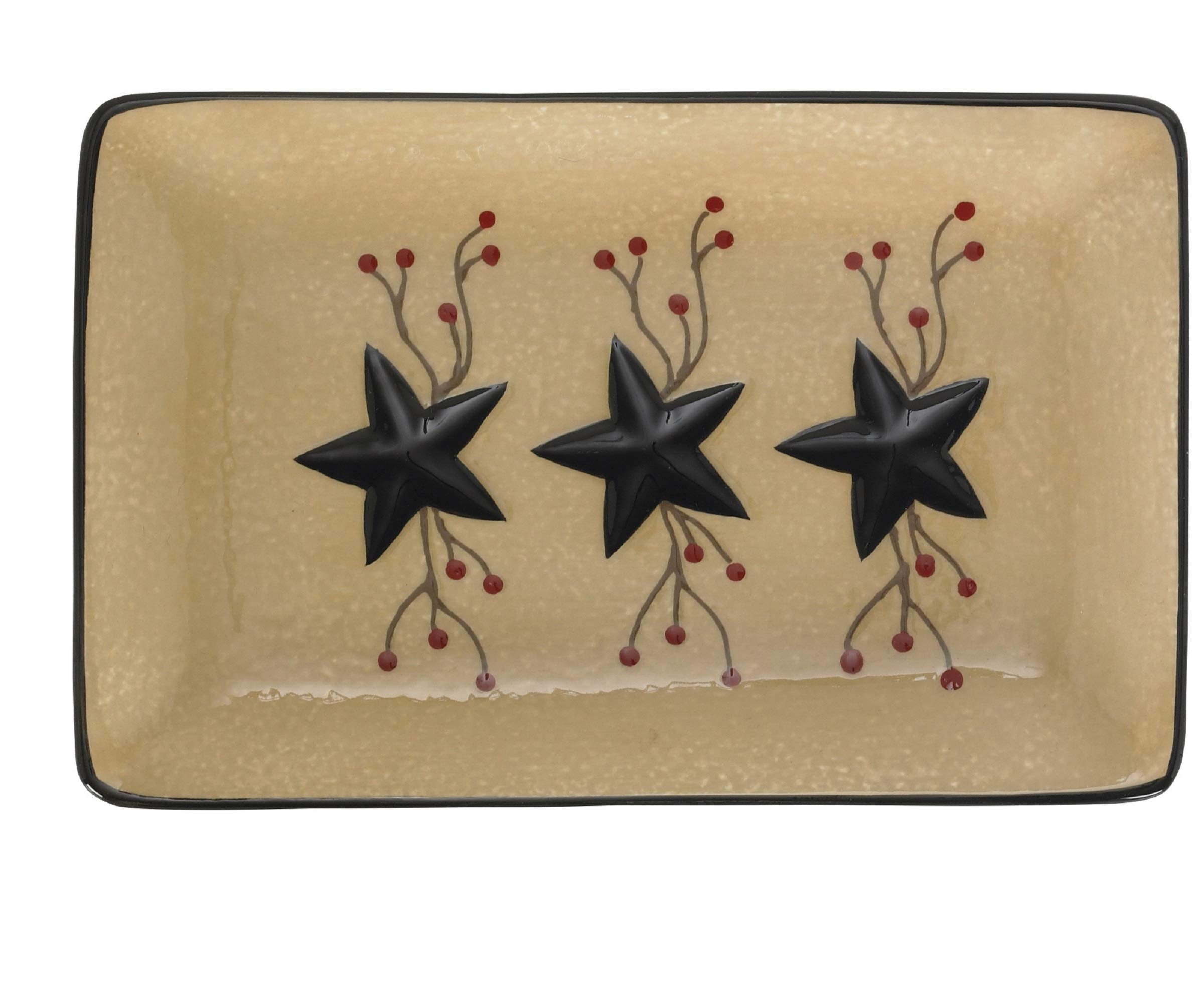 Park Designs Star Vine Spoon Rest embossed star and berry vine motif