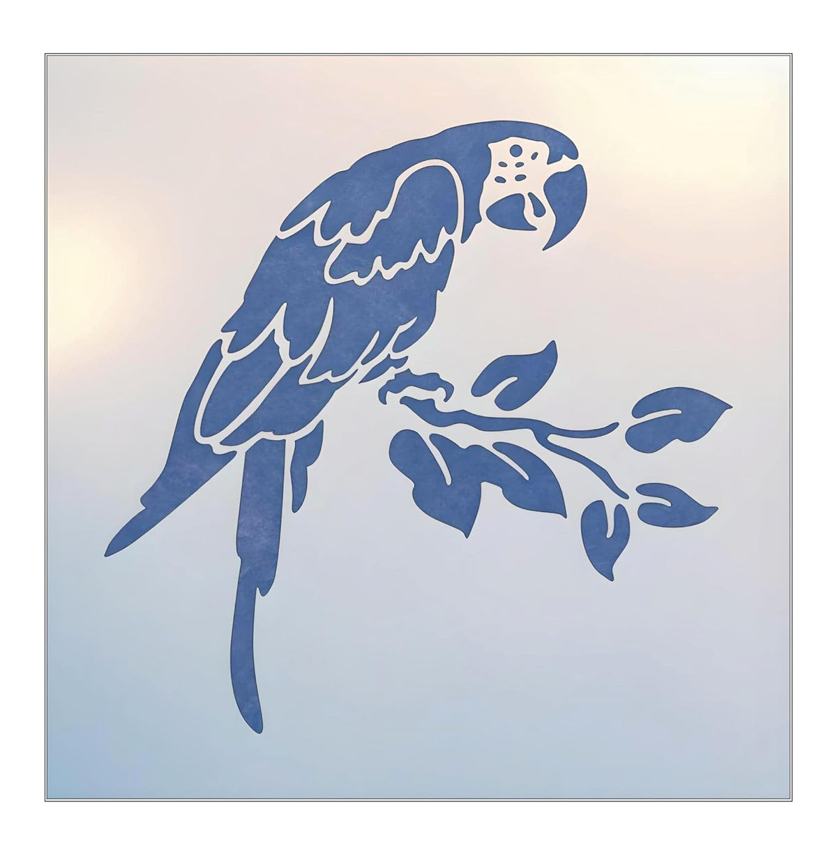 The Artful Stencil Parrot Stencil Template 9.25 x 9 Mylar