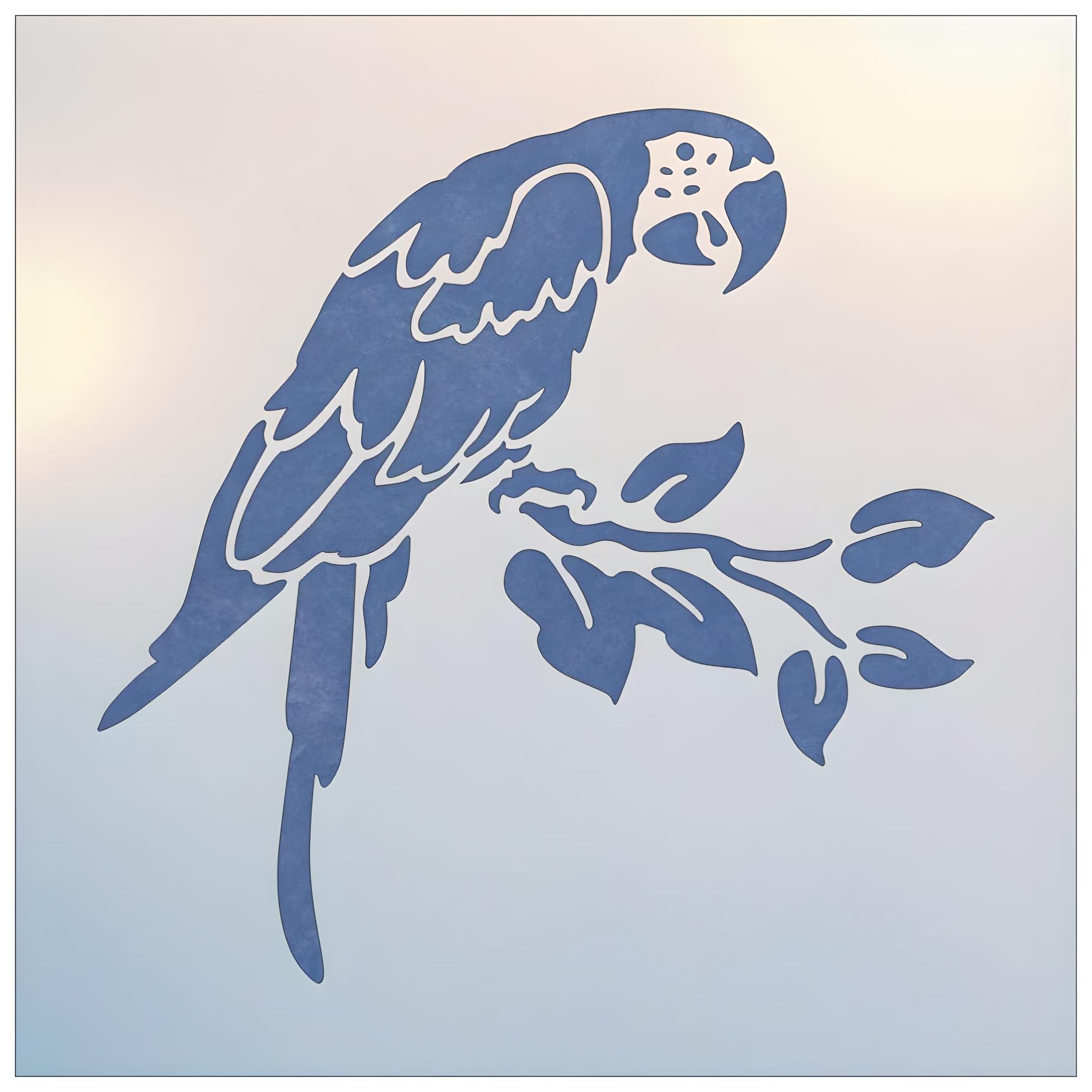 Parrot Stencil Template flat storage eco-friendly