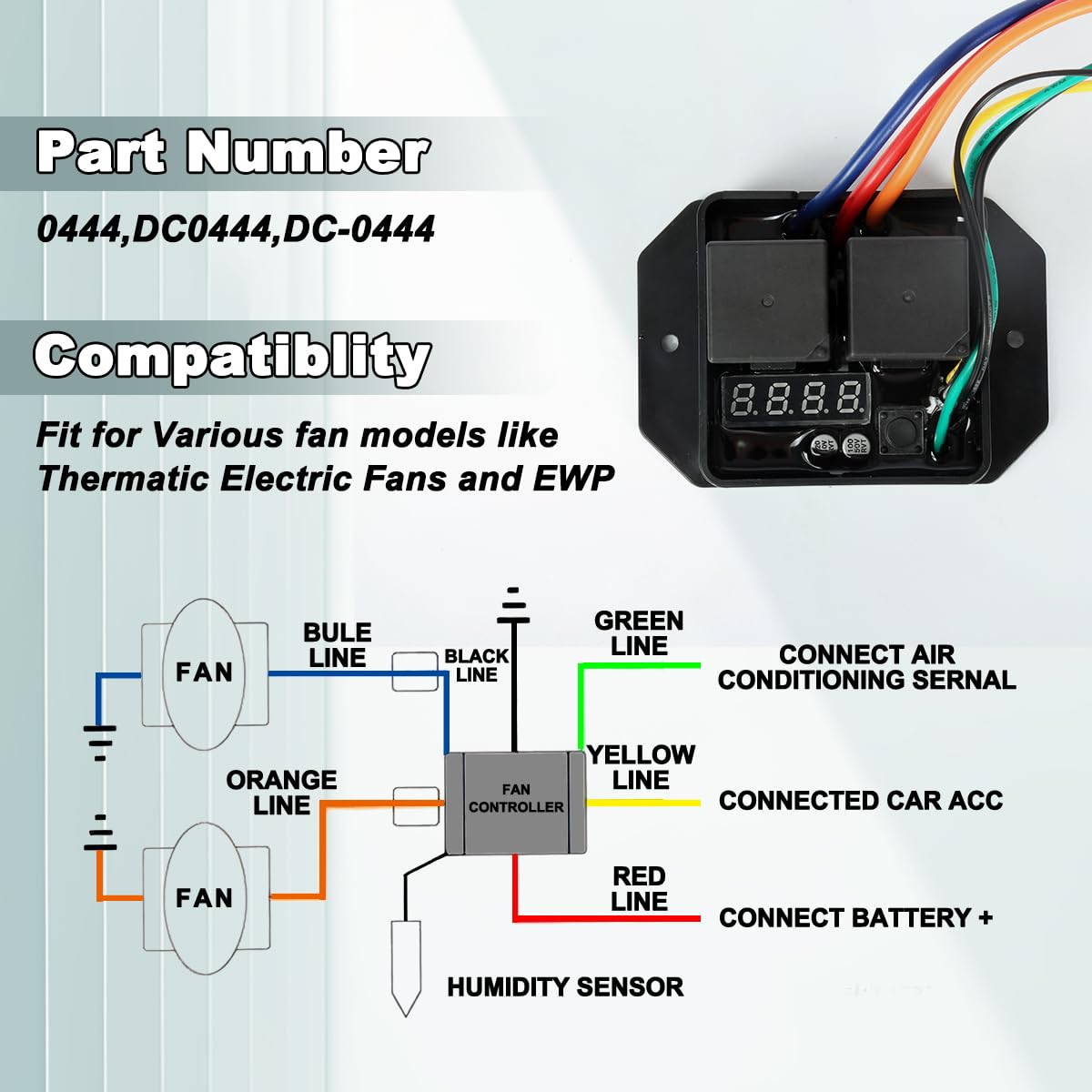 Part numbers 0444 DC-0444 DC0444 for the switch kit