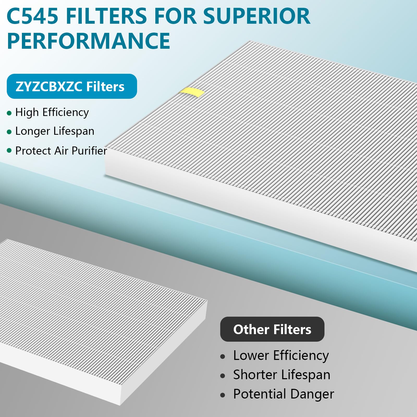 Detail of FSC-certified paper in premium post filter