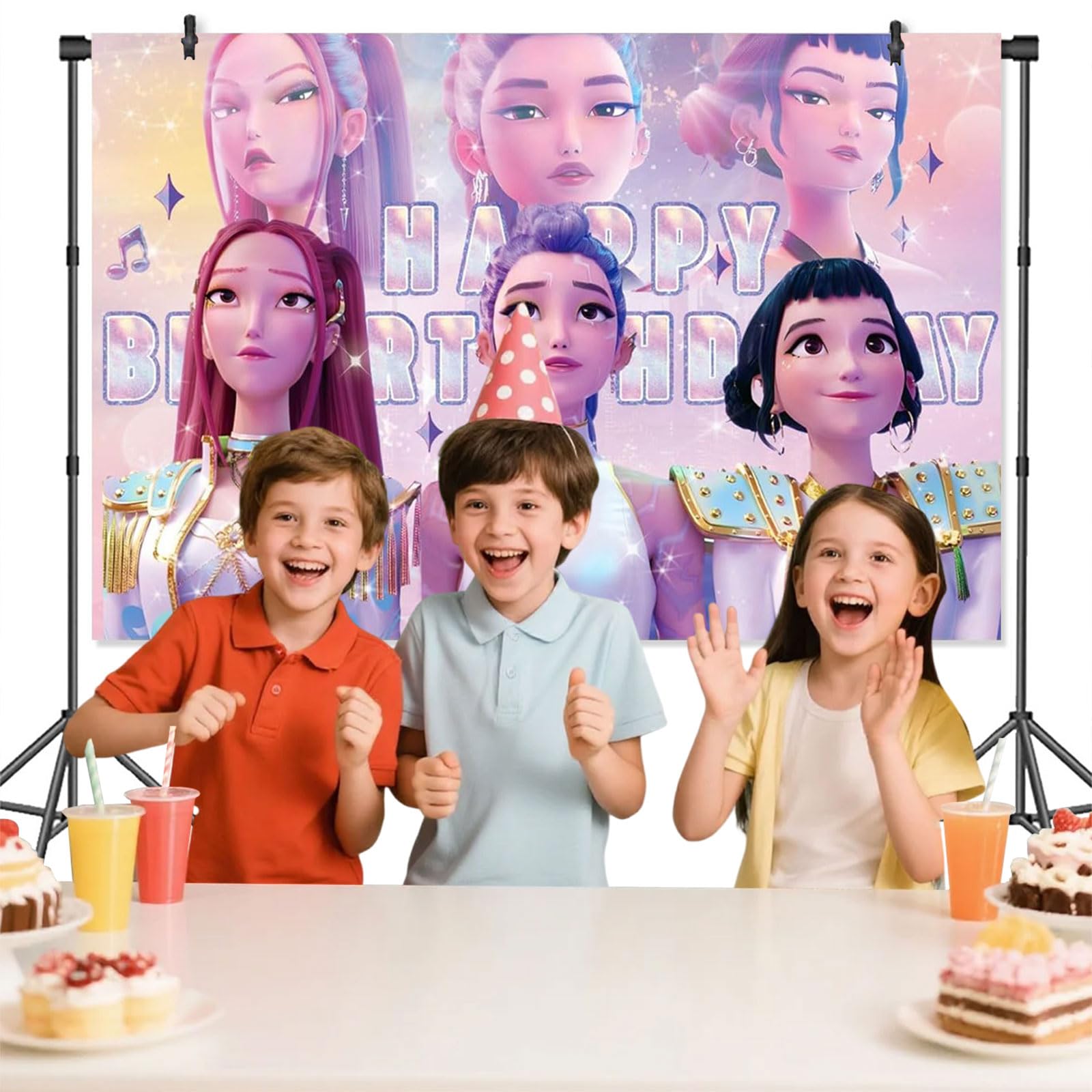 Individually packaged backdrop for quick setup