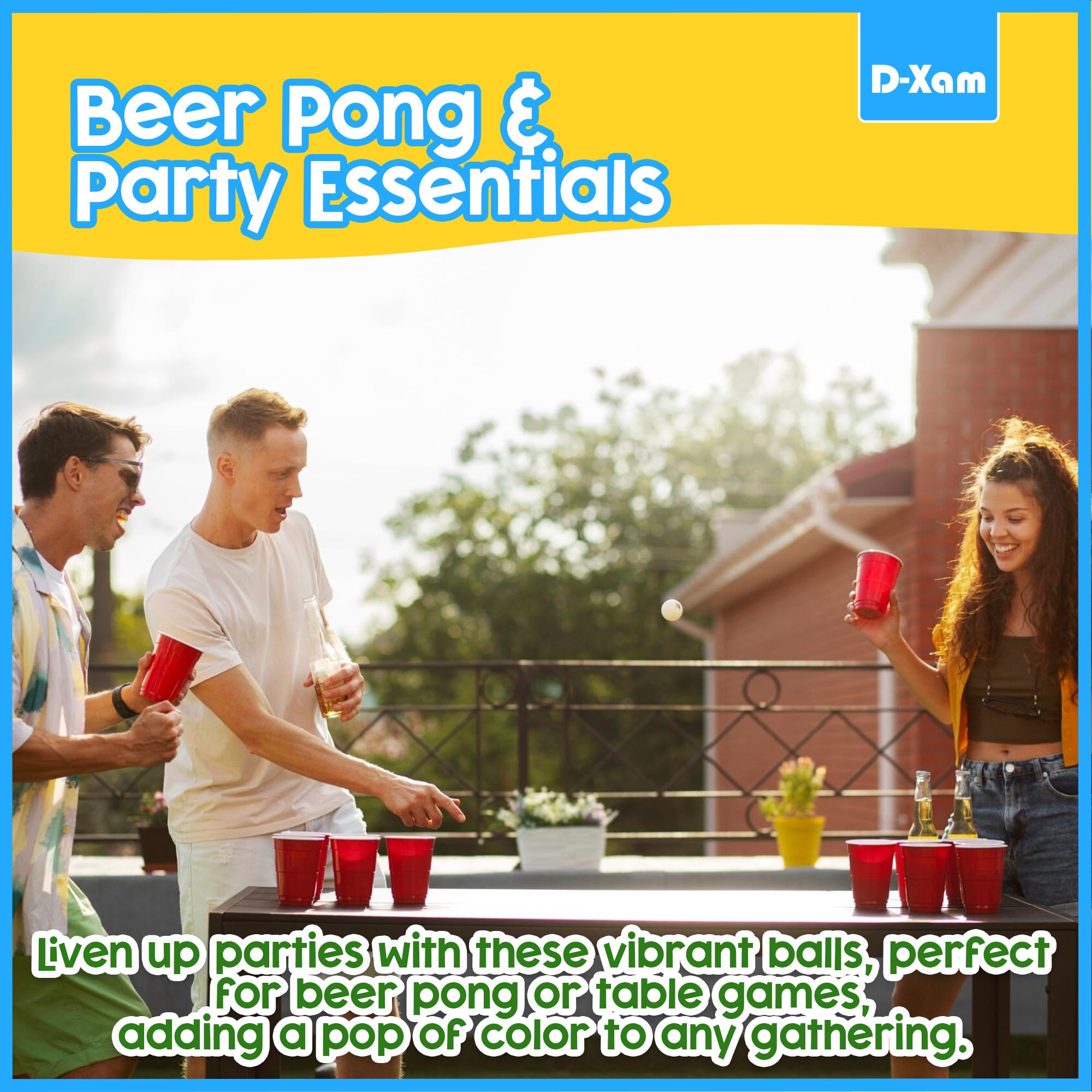 Party crafts ping pong balls 40mm color