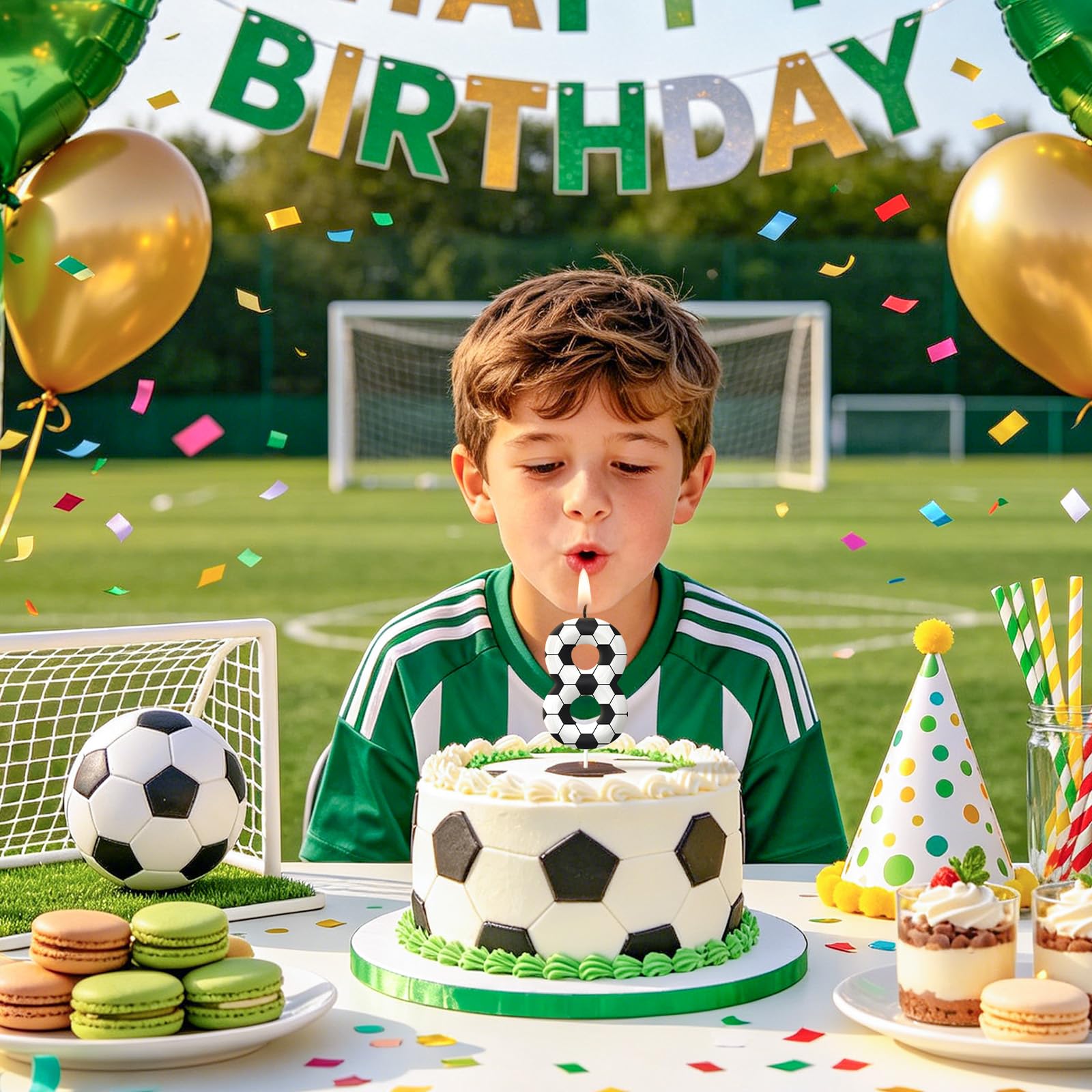Cupcake toppers and cake decorations with number candles
