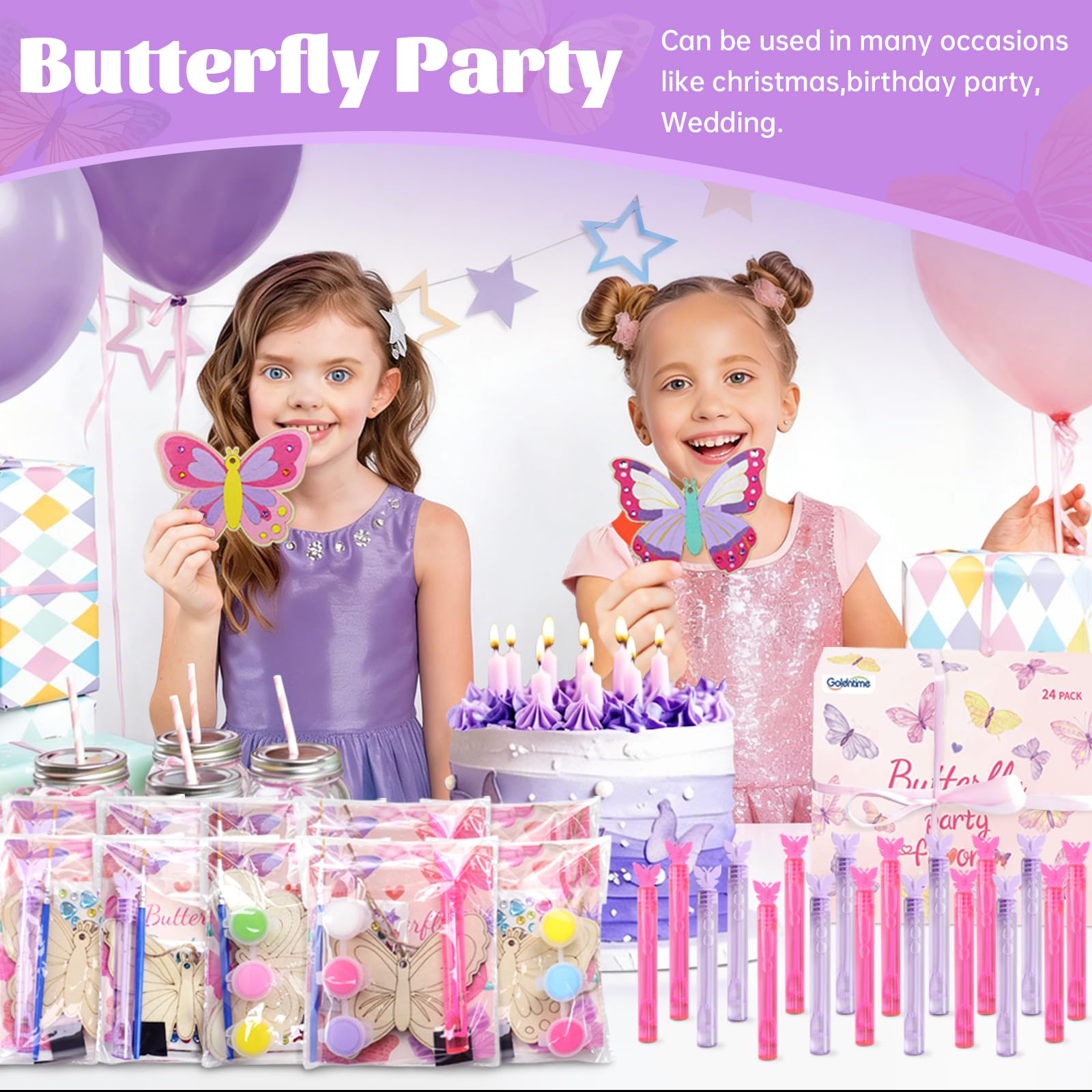 centerpieces and keepsakes options for butterfly party decorations