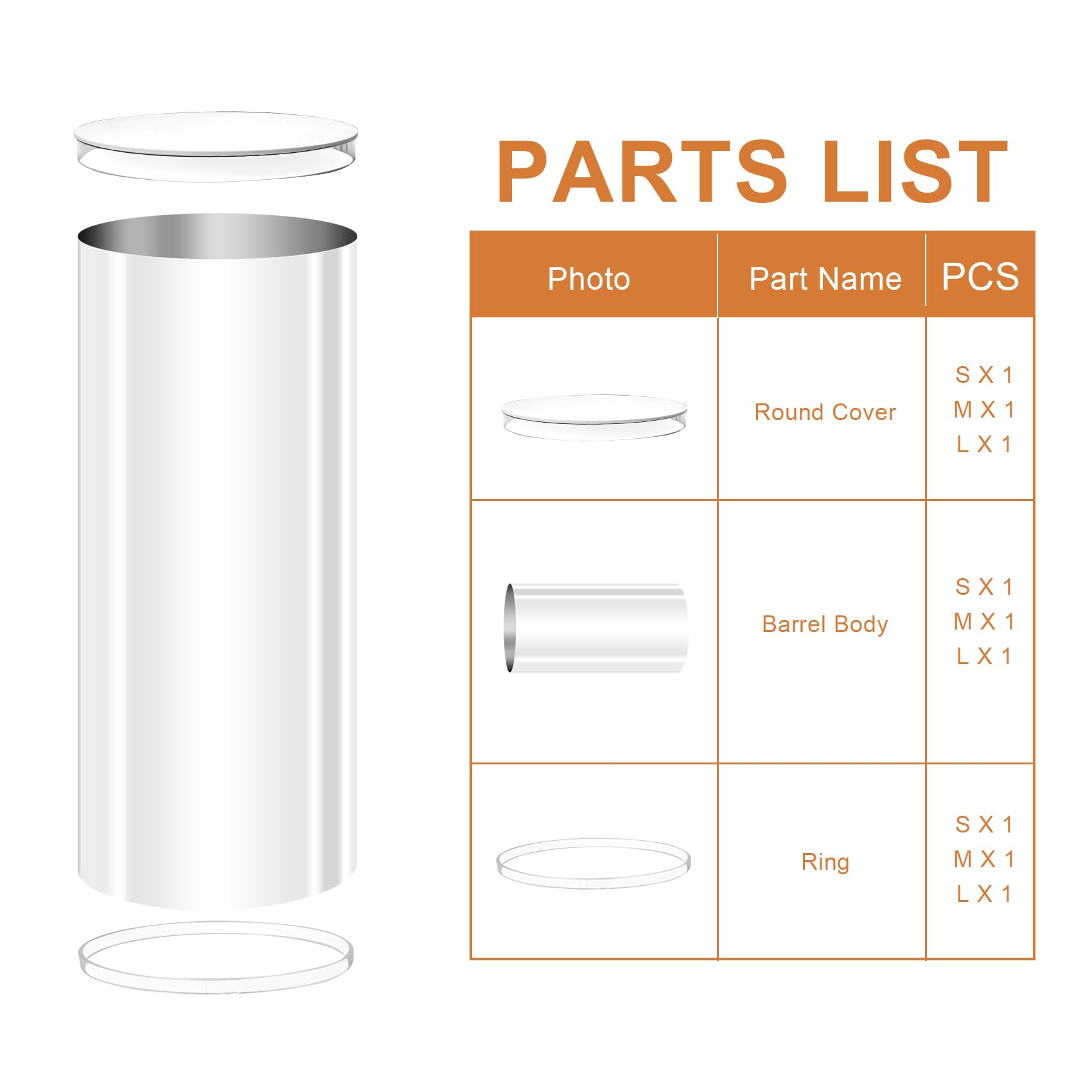 Bottom fixing ring for stability keeps displays secure
