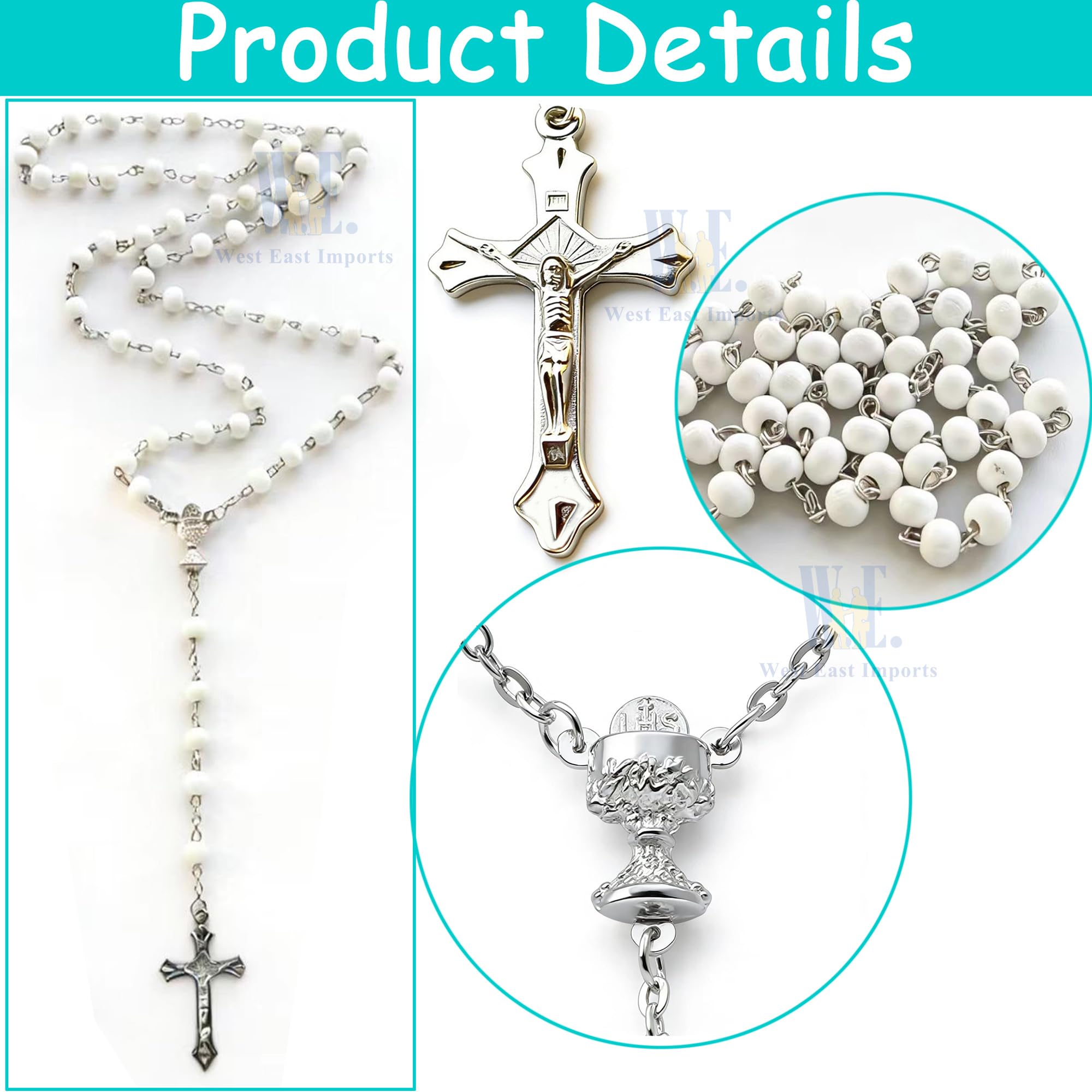 12 pack rosaries for First Holy Communion gifts