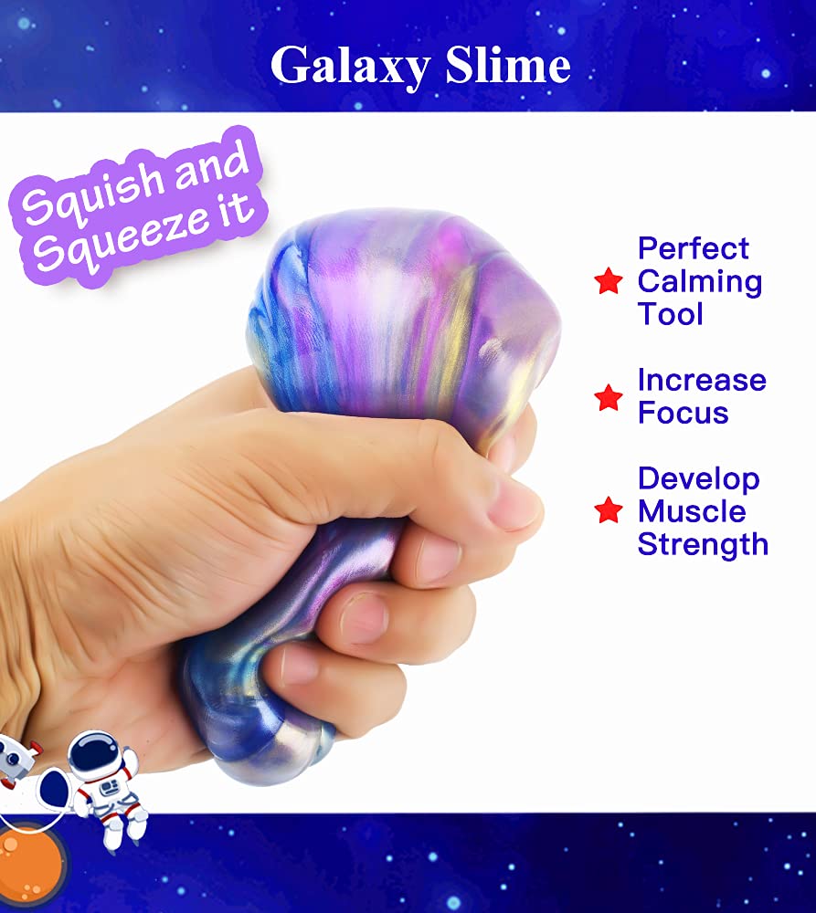 galaxy slime used as party favor