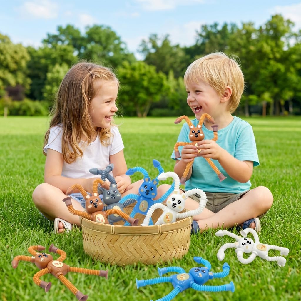 Pack of four bunny toys for party favors