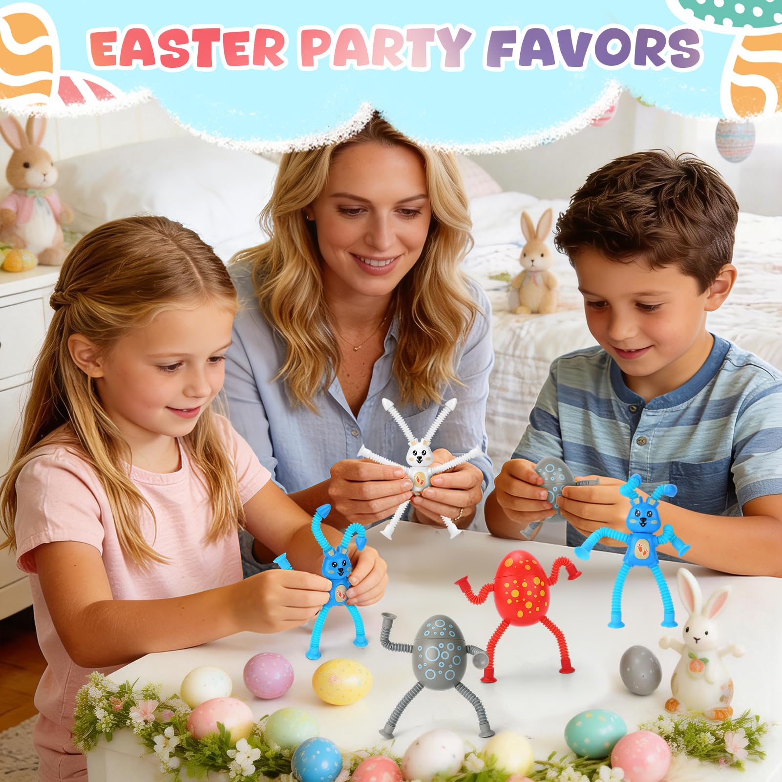 Travel friendly Easter Toys for car rides and meals