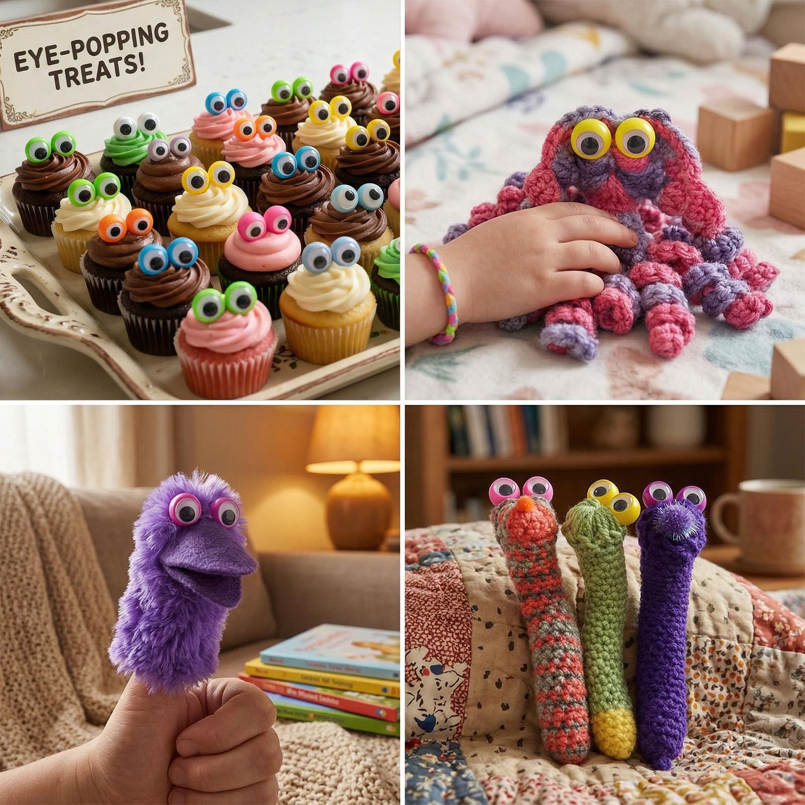 Colorful finger puppets for teaching colors and shapes