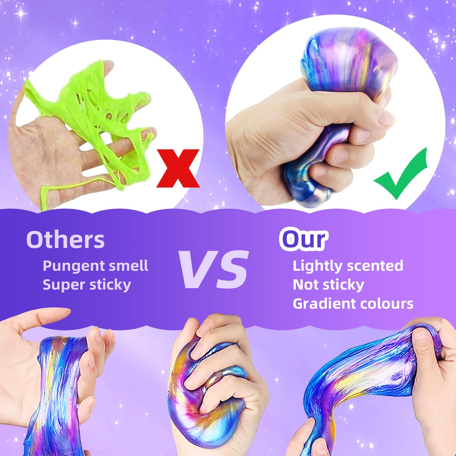 Party favors for kids galaxy Easter eggs image