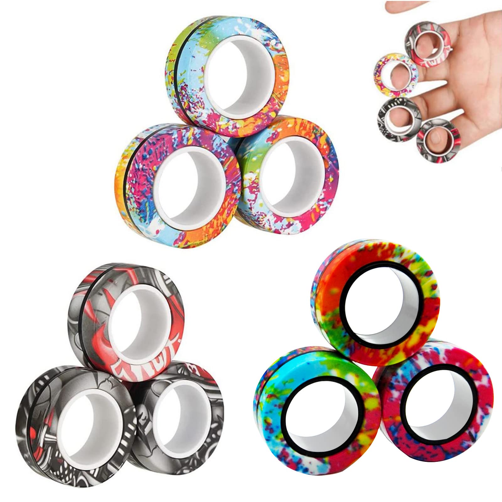 Classroom prizes and party supplies magnet rings