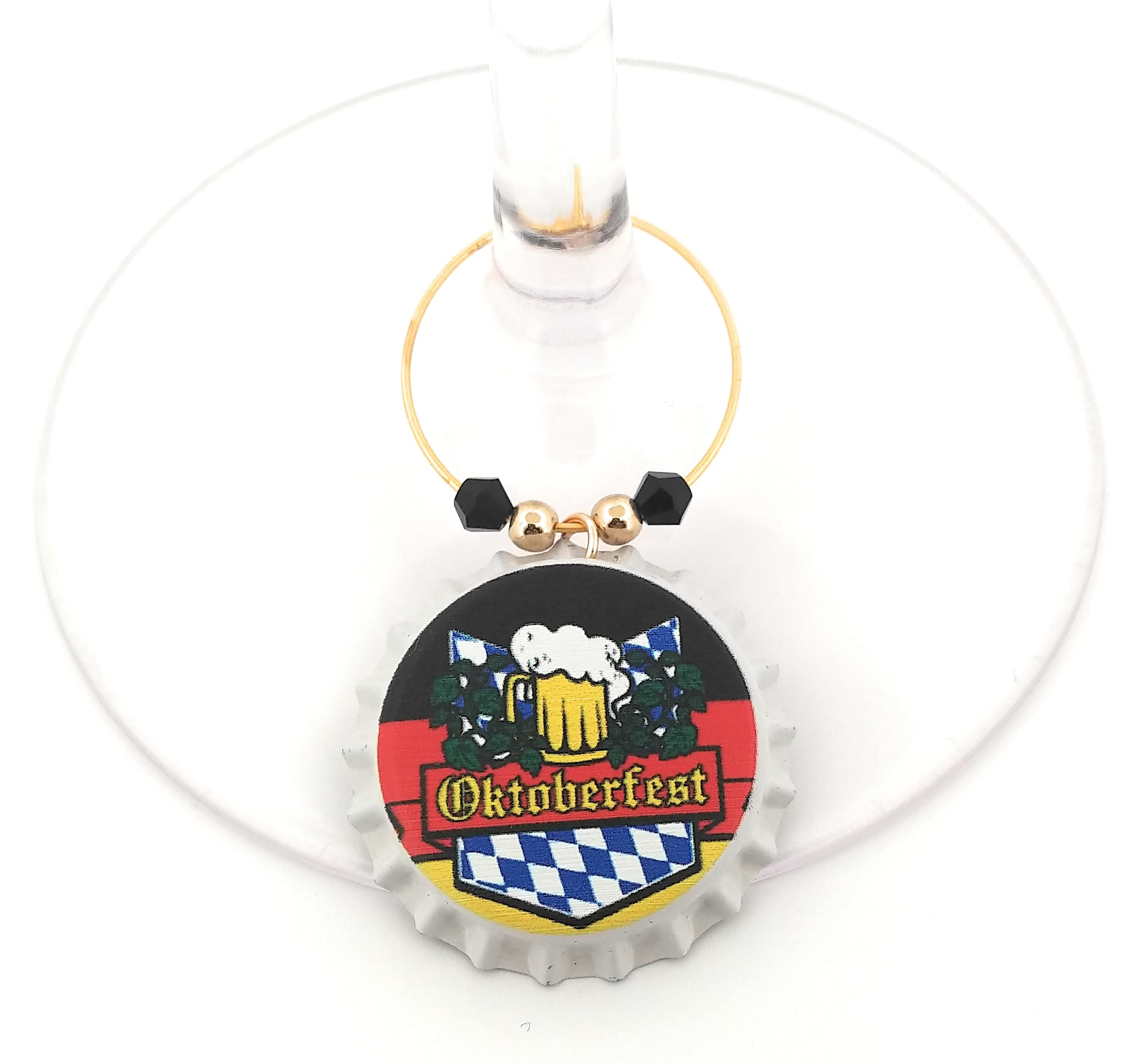Fall party favors wine charms for Halloween and Thanksgiving