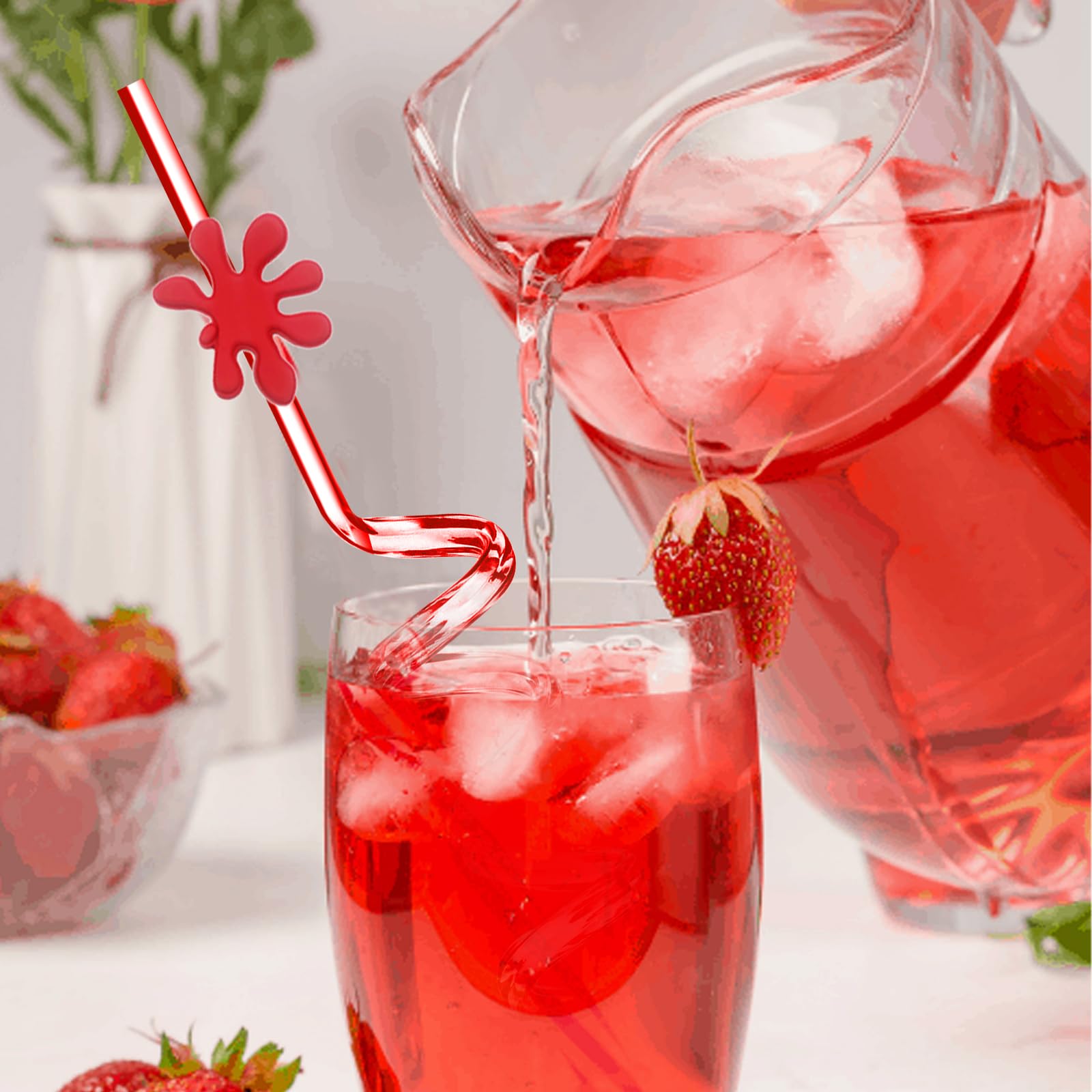 Durable non-toxic art painting straw set