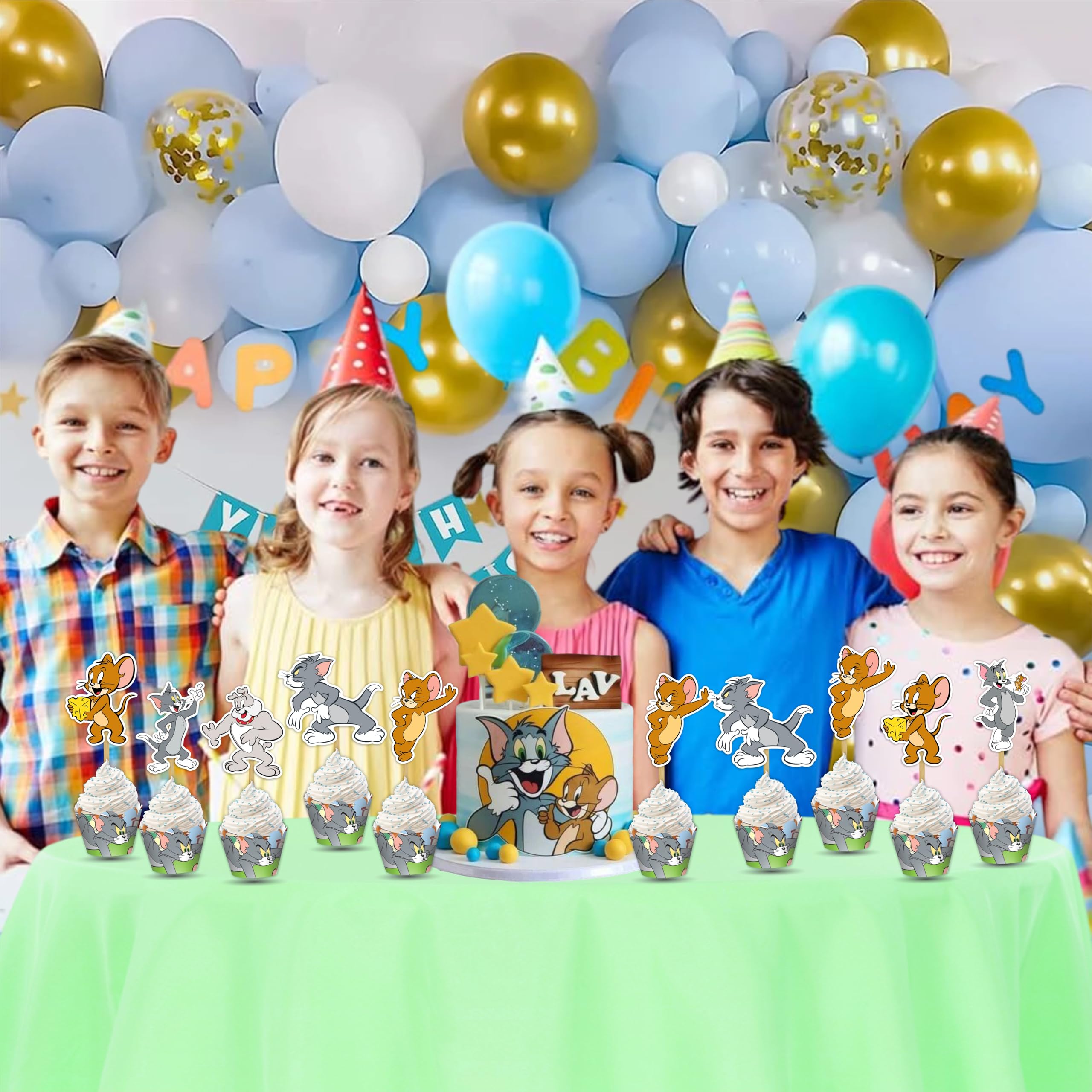 Tom & Jery party supplies cupcake wrappers for boys and girls