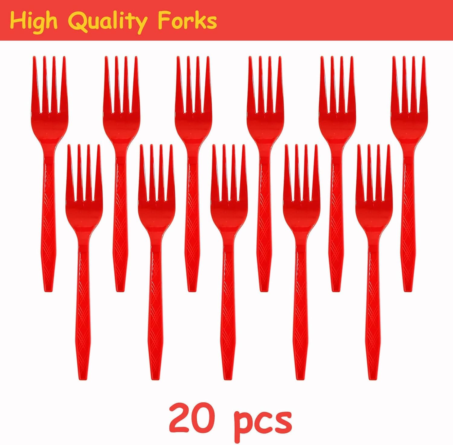 20 guests party kit plates forks napkins image