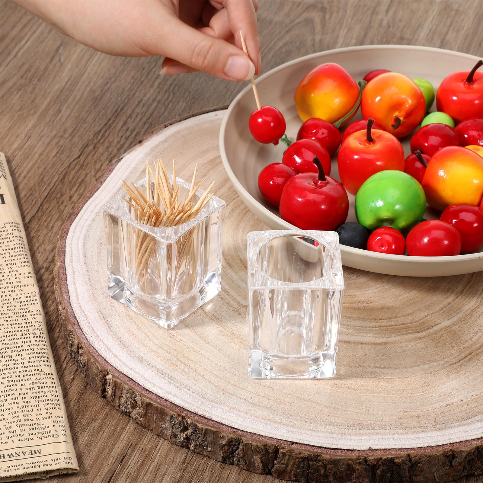 Two piece toothpick box set for party and events