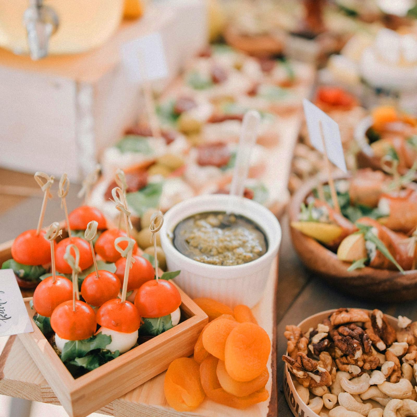 Party toothpicks bamboo skewers for gatherings and events