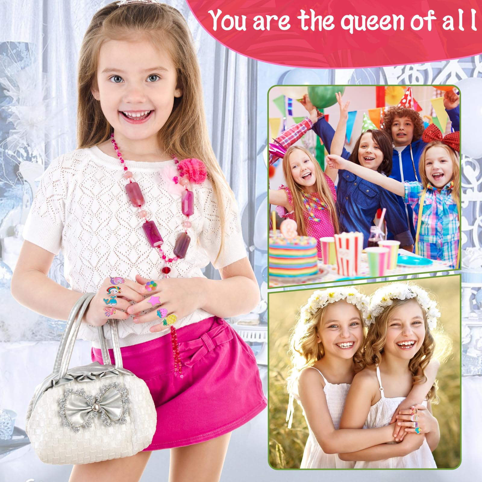 Girls ring set for dress up and imagination