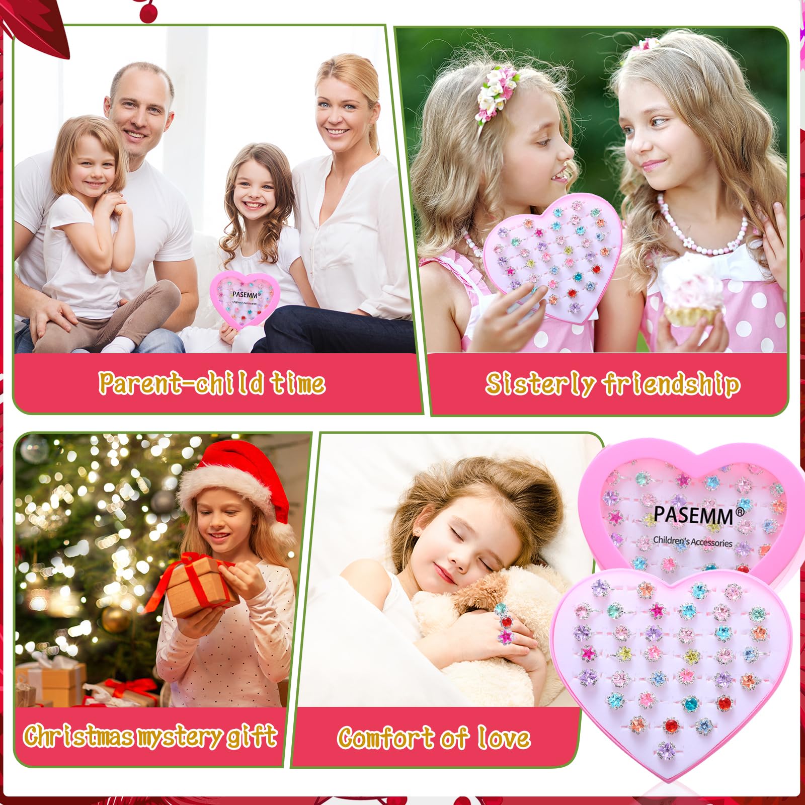 Box packaging for PASEMM rings suitable as gifts