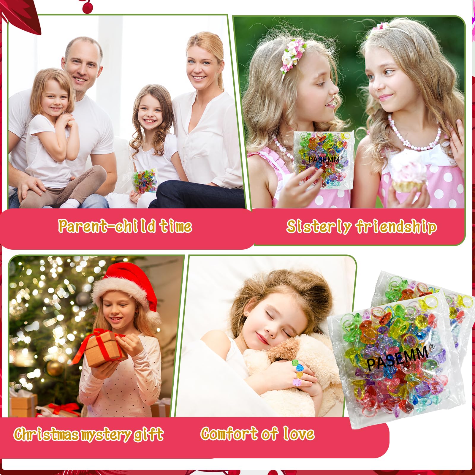 PASEMM dress up rings for imaginative play