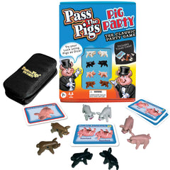 Eight pigs four pairs included with Pass The Pigs Pig Party with bonus and cards