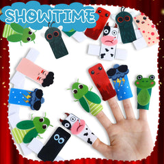 Ten plague themes colorful felt puppets for storytelling