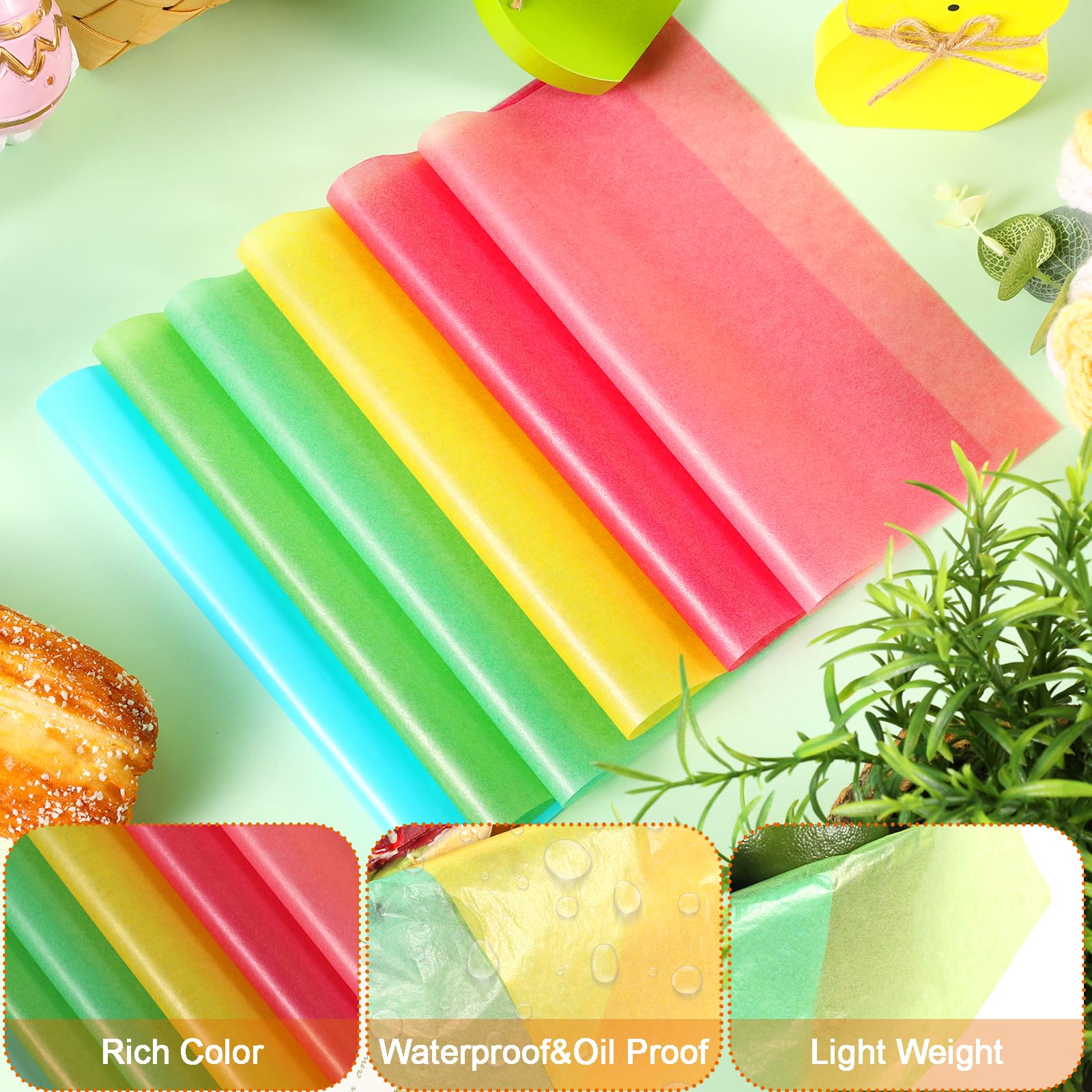 Greaseproof deli paper 9.8 x 8.3 inches for fried foods