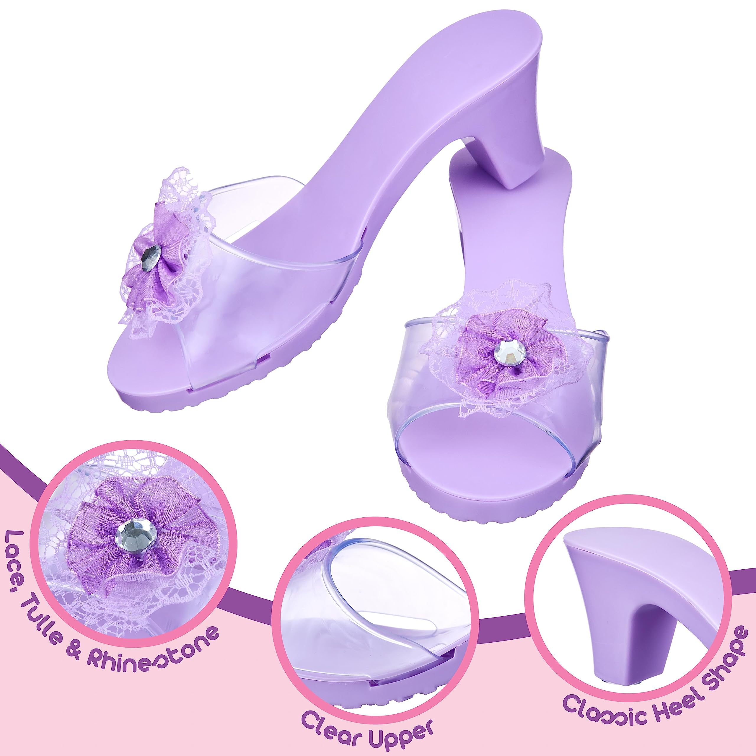 Carrying case for Royalty Kids princess dress up shoes