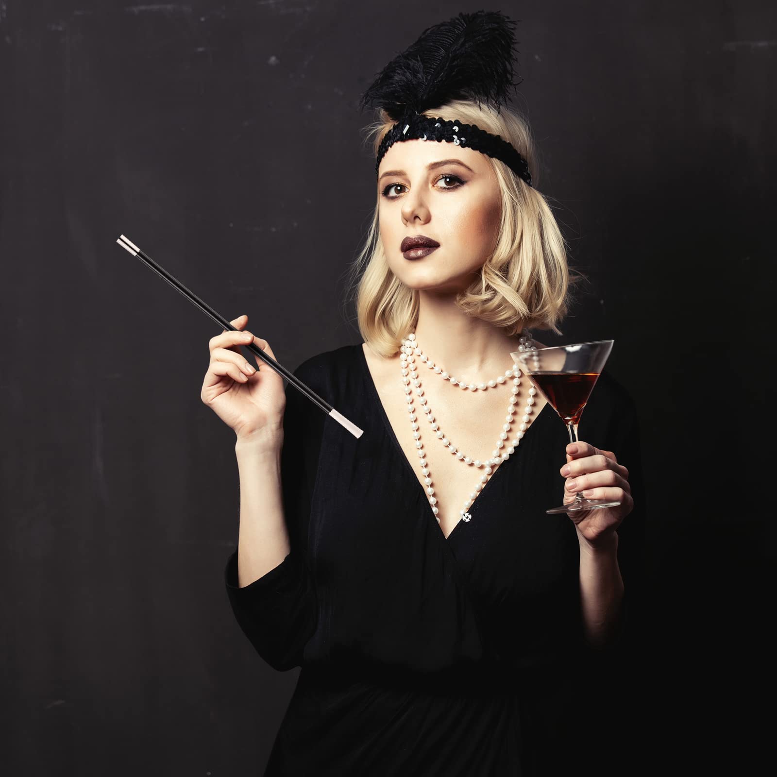 Suitable for 1920s costume party masked ball Halloween