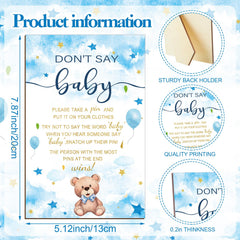 Wooden clothespins included in Patelai blue bear set