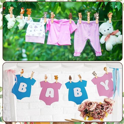 Woodland animal baby shower sign and cards in Patelai set