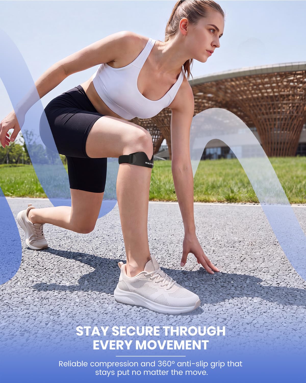 Patellar tendon strap designed for daily activity and sports
