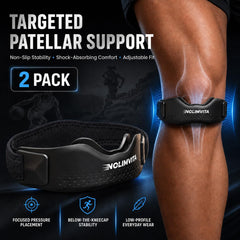 Patellar tendon strap silicone pad close up