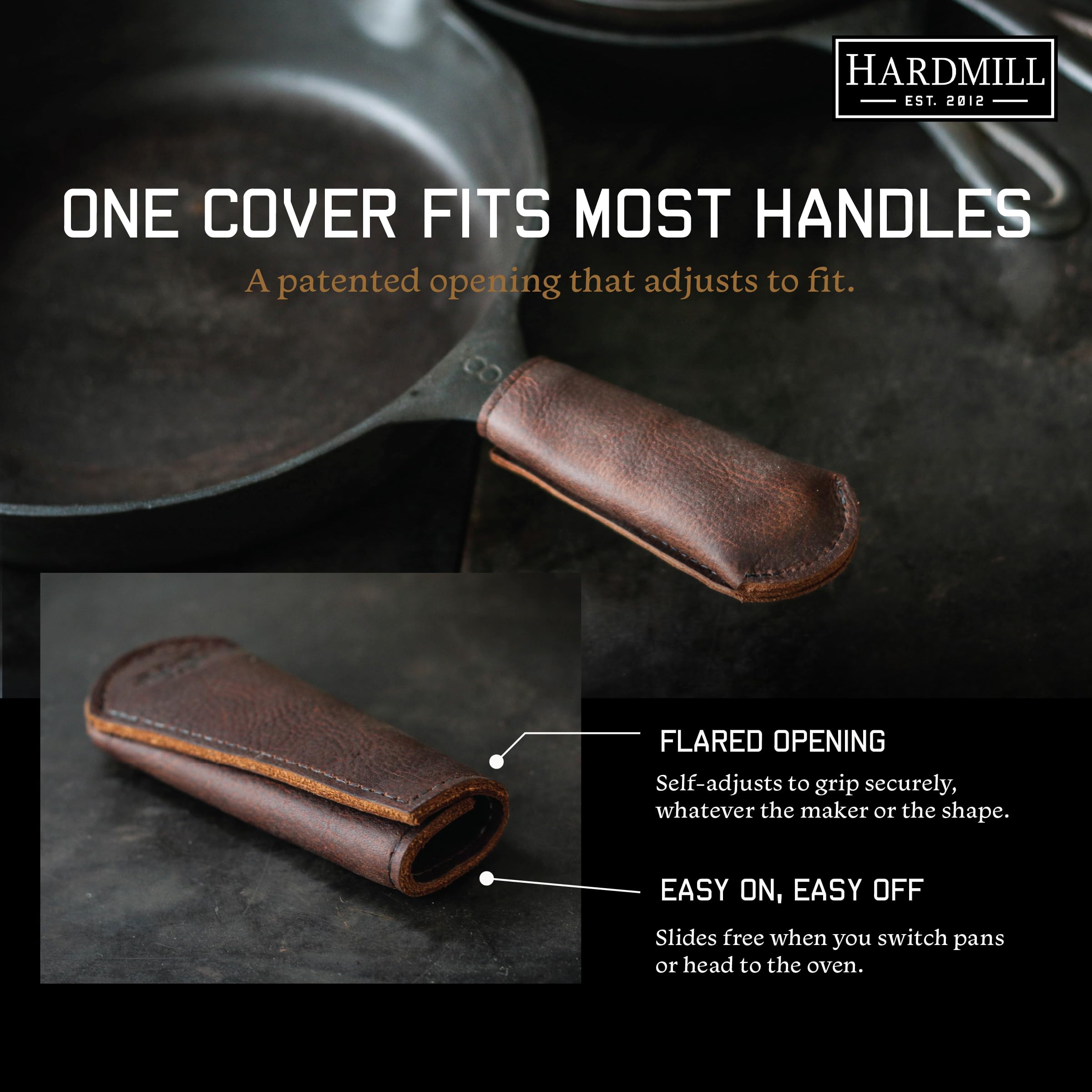 Patented handle cover Pat No 10912421 for cast iron
