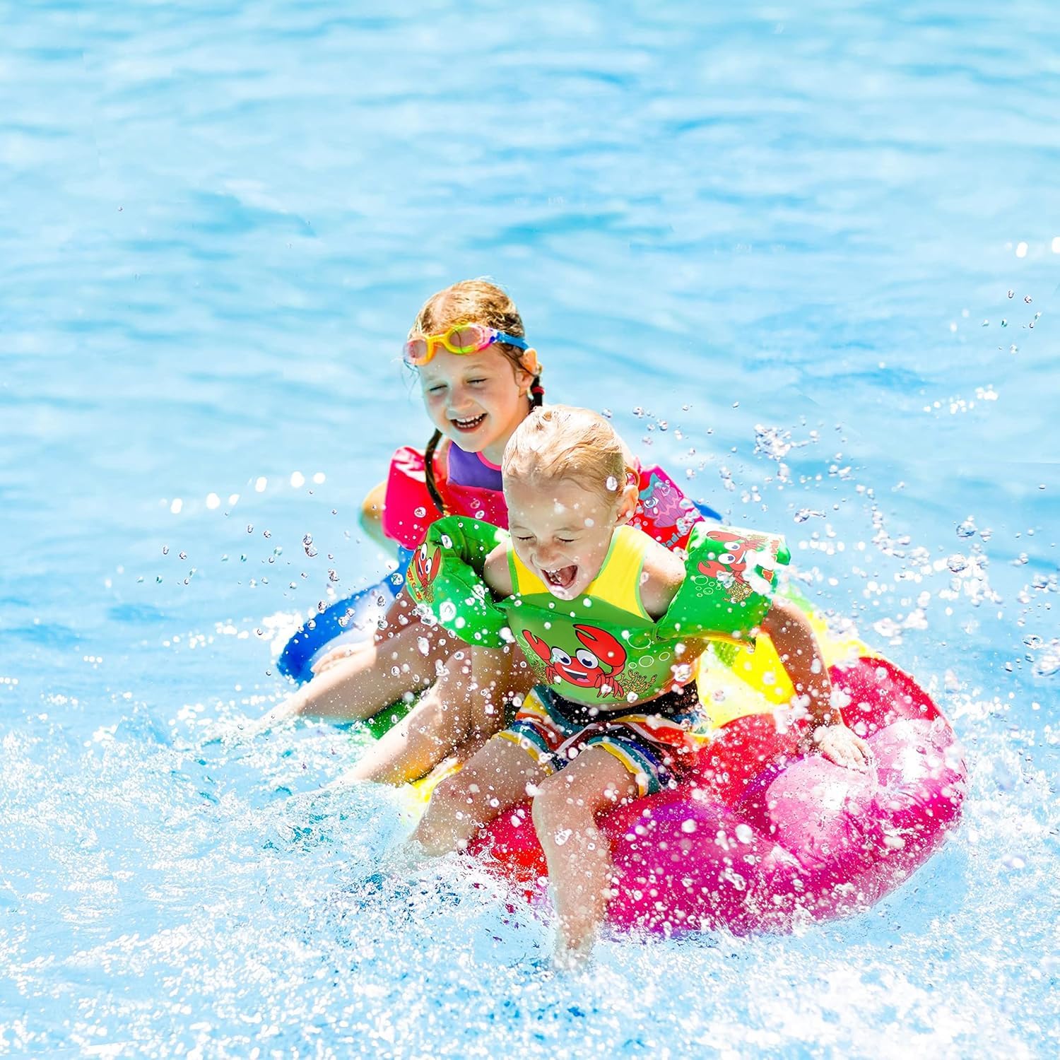 Paddle Pals life vest during swim lessons