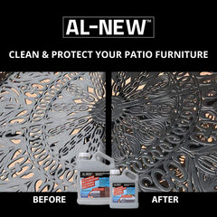 Stainless steel and metal surfaces cleaned with AL-NEW