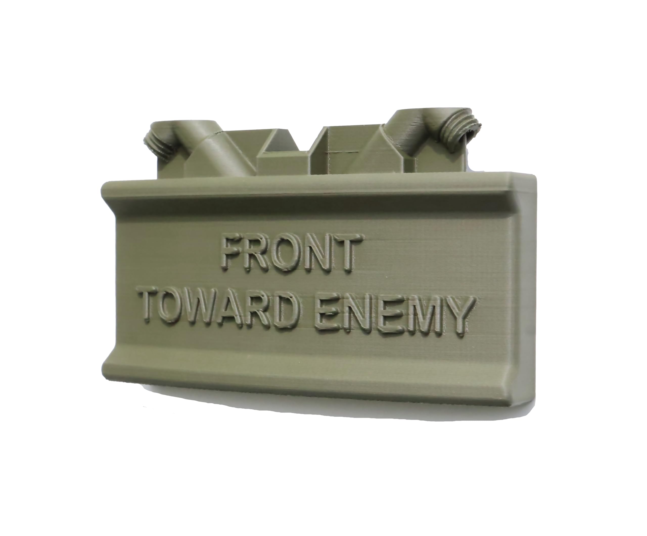 Patriot Patch Co Front Toward Enemy Claymore magnet 3.75x2.00 inches on fridge