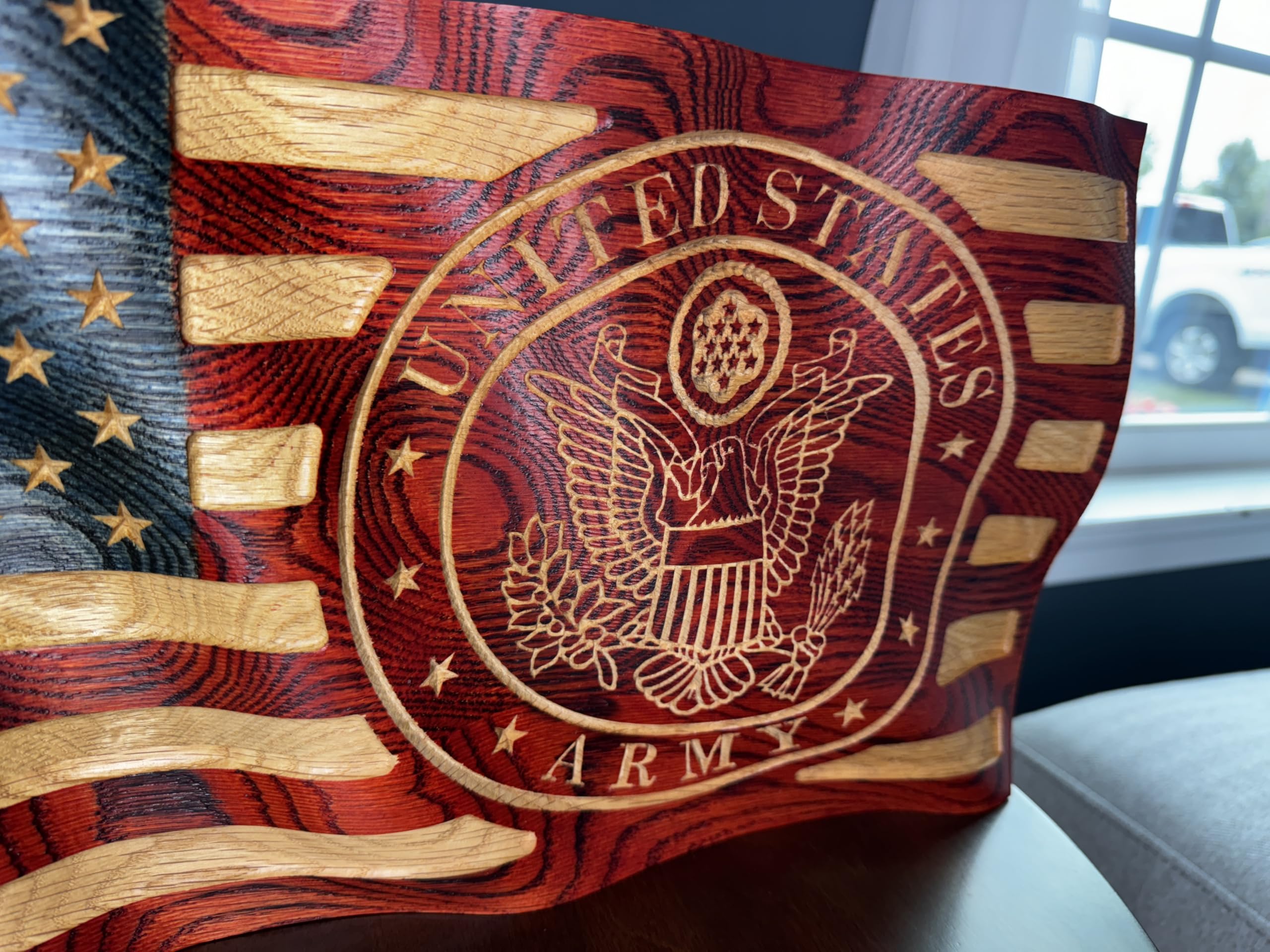 Handcrafted flag made in the U.S.