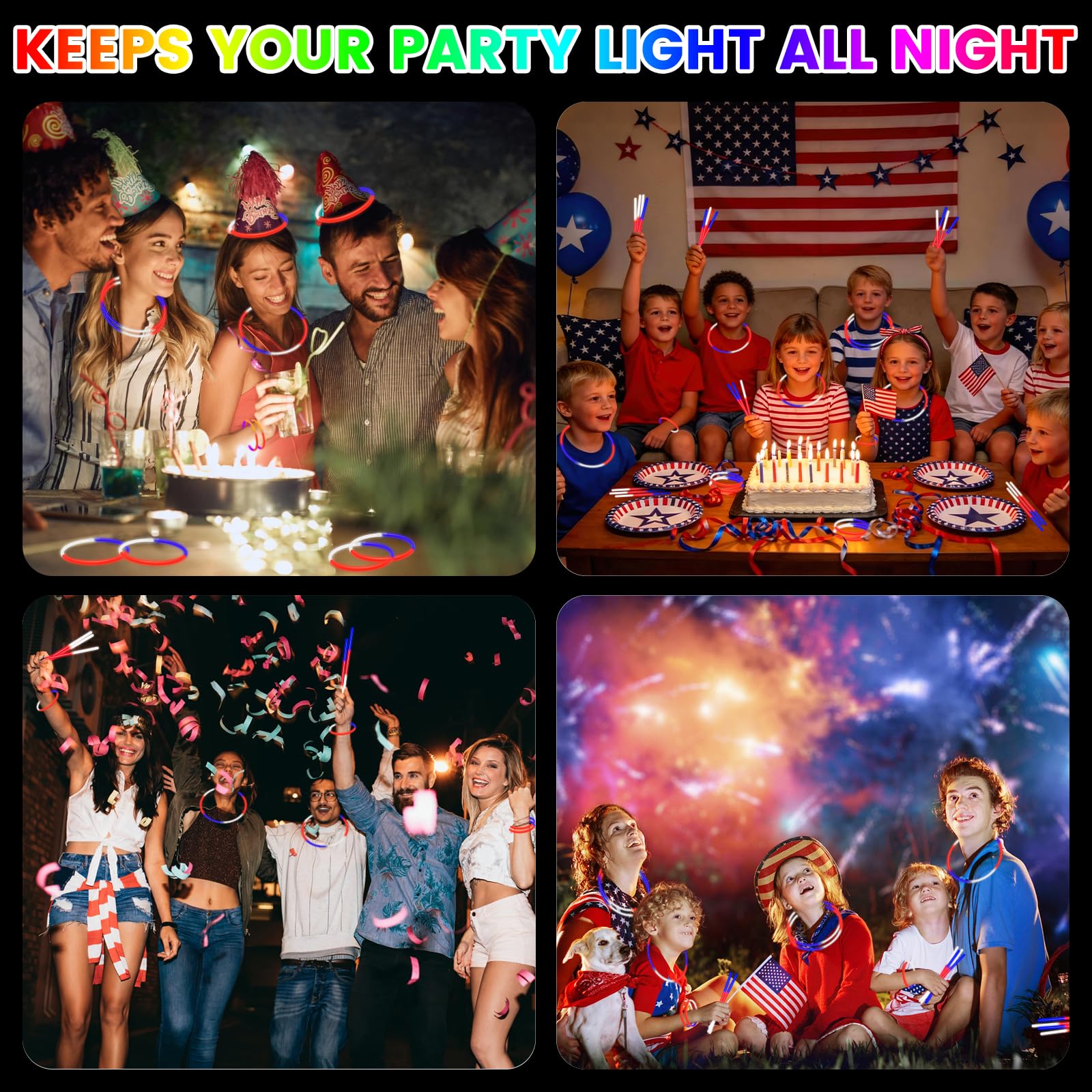 Non-toxic CPSIA compliant glow sticks for kids and adults