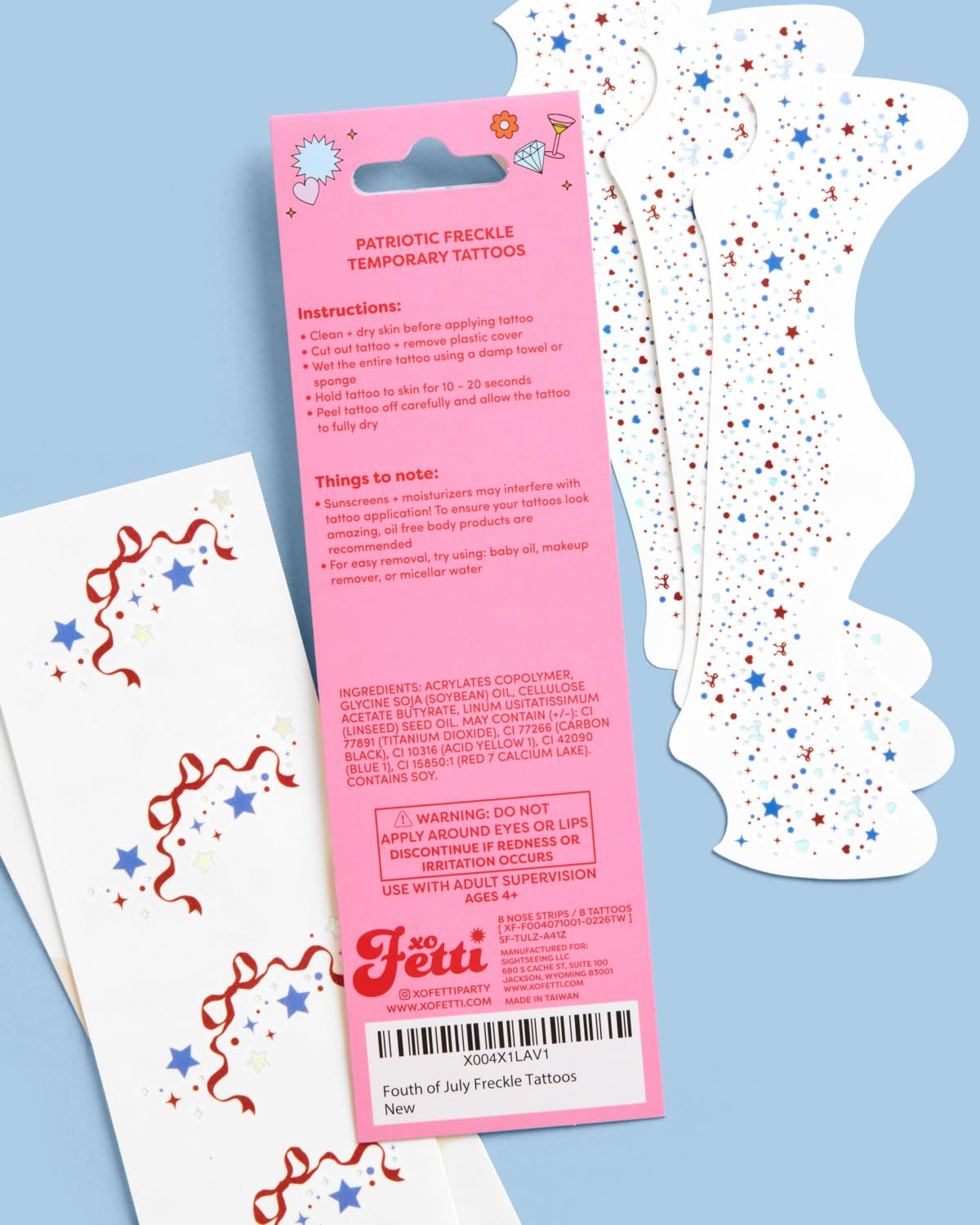 gift set for kids and adults patriotic party attire