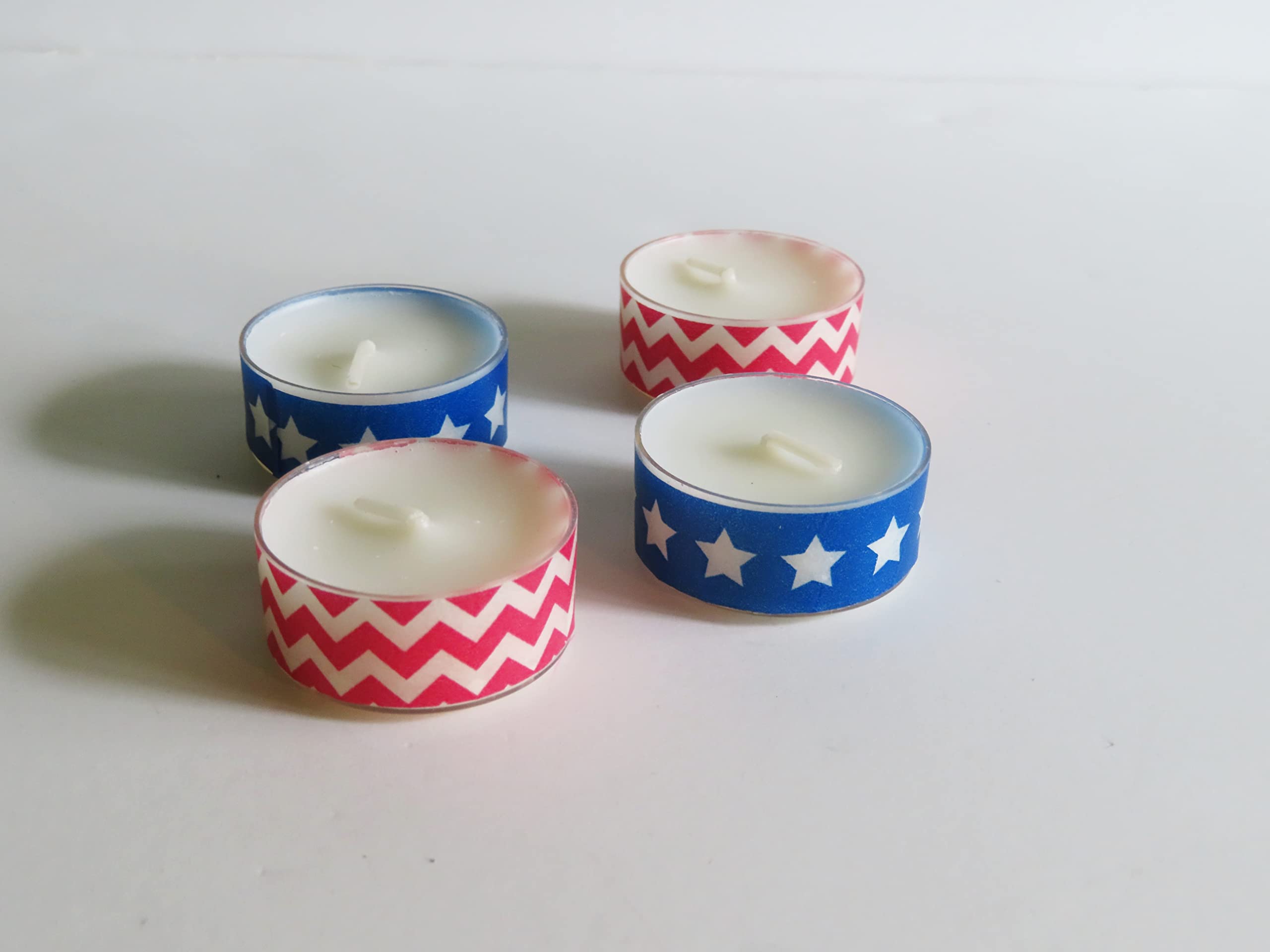 Stars and stripes decorated tea lights bundle